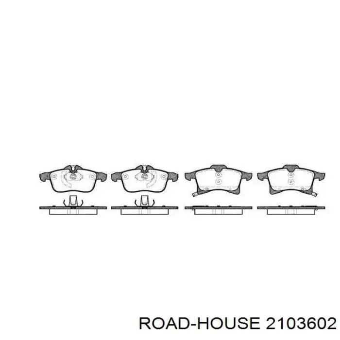 Sapatas do freio dianteiras de disco Road House 2103602 preço, a partir de 32,71 USD