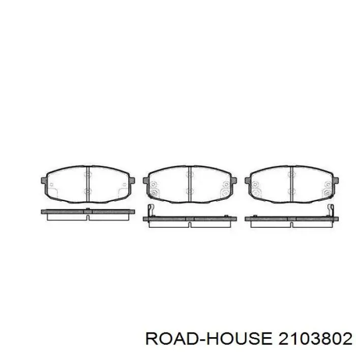 Sapatas do freio dianteiras de disco Road House 2103802 preço, a partir de 41,59 USD