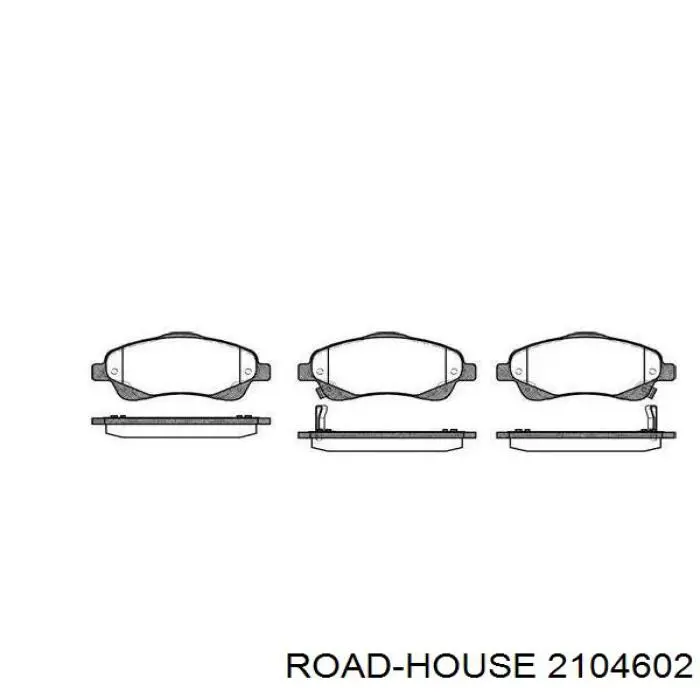 Sapatas do freio dianteiras de disco Road House 2104602 preço, a partir de 31,94 USD