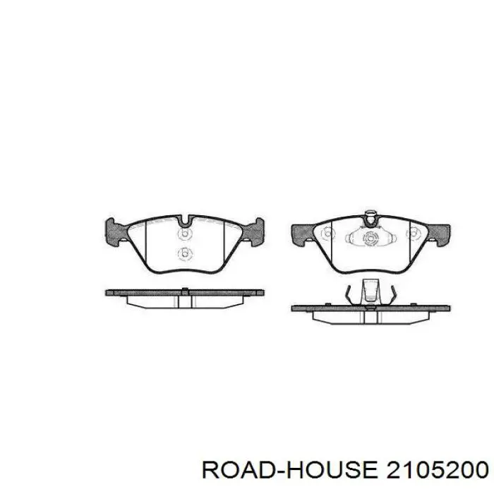 Sapatas do freio dianteiras de disco Road House 2105200 preço, a partir de 46,67 USD