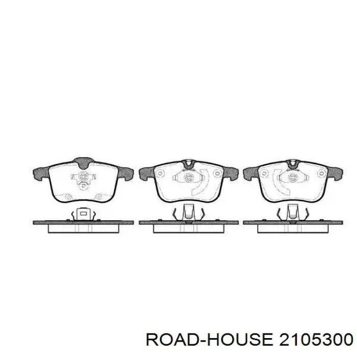 Sapatas do freio dianteiras de disco Road House 2105300 preço, a partir de 48,64 USD