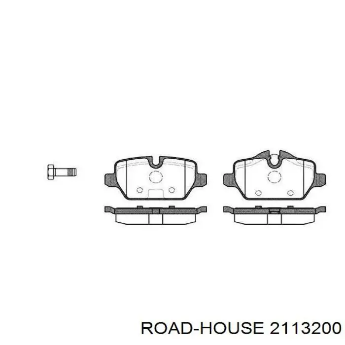 Sapatas do freio traseiras de disco Road House 2113200 preço, a partir de 34,47 USD