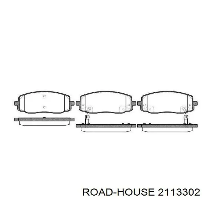 Sapatas do freio dianteiras de disco Road House 2113302 preço, a partir de 30,26 USD