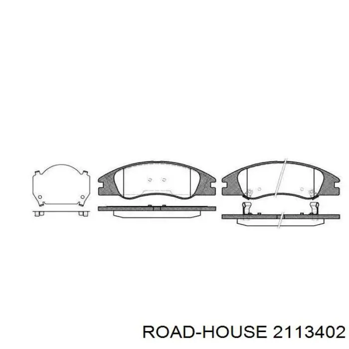 Sapatas do freio dianteiras de disco Road House 2113402 preço, a partir de 40,07 USD