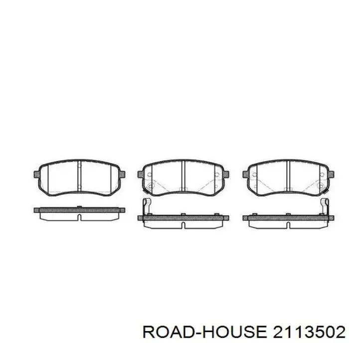 Sapatas do freio traseiras de disco Road House 2113502 preço, a partir de 28,67 USD