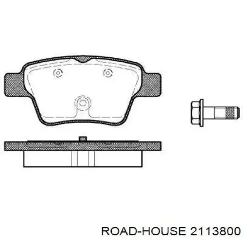 Sapatas do freio traseiras de disco Road House 2113800 preço, a partir de 32,78 USD