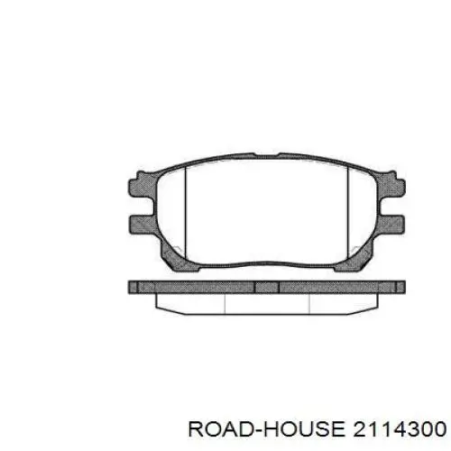 Sapatas do freio dianteiras de disco Road House 2114300 preço, a partir de 43,31 USD
