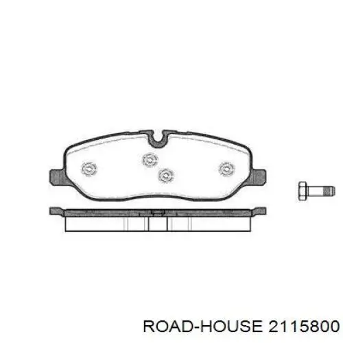 Sapatas do freio dianteiras de disco Road House 2115800 preço, a partir de 36,86 USD