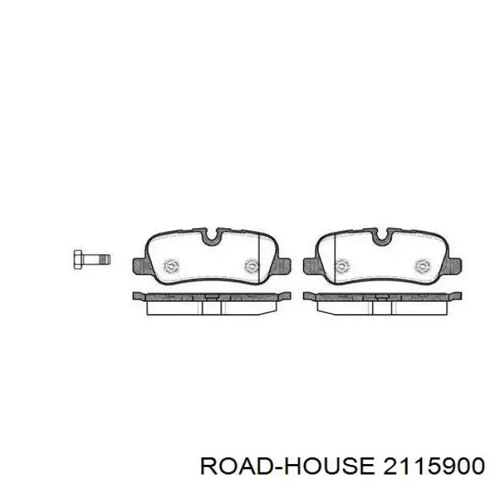 Sapatas do freio traseiras de disco Road House 2115900 preço, a partir de 64,27 USD