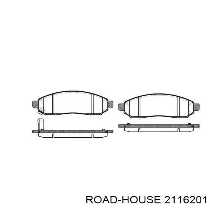 Sapatas do freio dianteiras de disco Road House 2116201 preço, a partir de 49,94 USD
