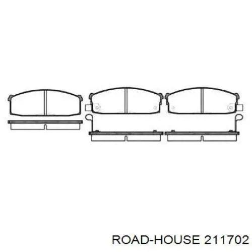 Sapatas do freio dianteiras de disco Road House 211702 preço, a partir de 35,71 USD