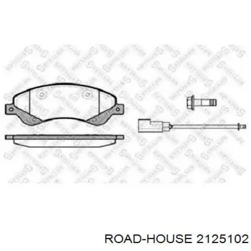 Sapatas do freio dianteiras de disco Road House 2125102 preço, a partir de 39,52 USD