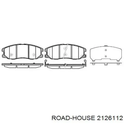 Sapatas do freio dianteiras de disco Road House 2126112 preço, a partir de 38,88 USD