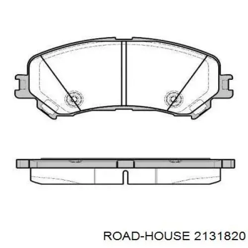 2131820 Road House Sapatas do freio dianteiras de disco