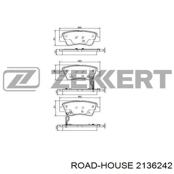 Compre 2136242 Road House Sapatas do freio traseiras de disco