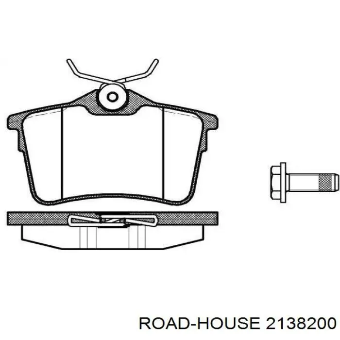 Sapatas do freio traseiras de disco Road House 2138200 preço, a partir de 26,21 USD