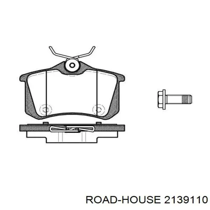 2139110 Road House Sapatas do freio traseiras de disco