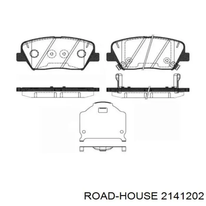 Sapatas do freio dianteiras de disco Road House 2141202 preço, a partir de 34,18 USD