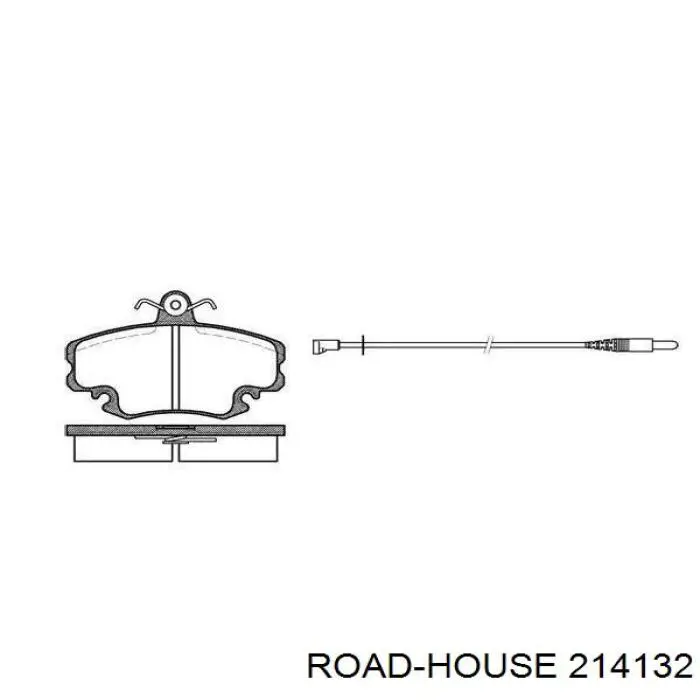 Sapatas do freio dianteiras de disco Road House 214132 preço, a partir de 34,16 USD