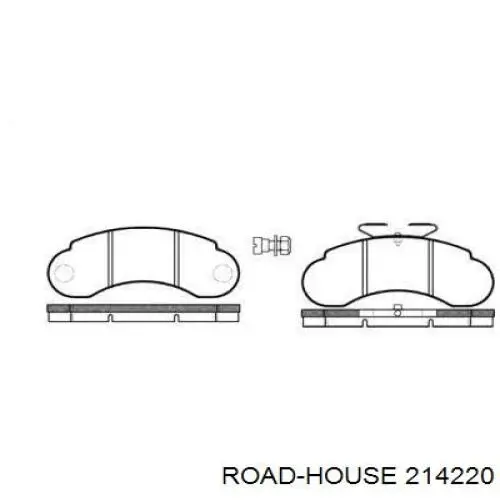 Sapatas do freio dianteiras de disco Road House 214220 preço, a partir de 41,86 USD