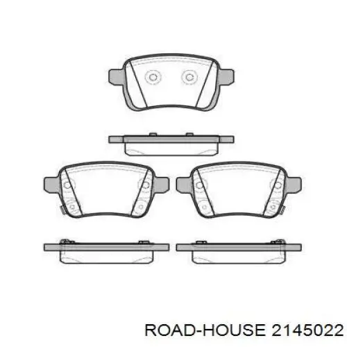 Sapatas do freio dianteiras de disco Road House 2145022 preço, a partir de 31,78 USD