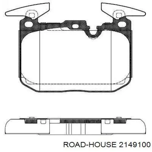 2149100 Road House Sapatas do freio dianteiras de disco