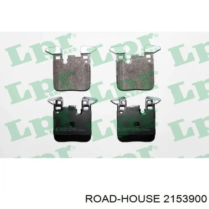 2153900 Road House Sapatas do freio traseiras de disco