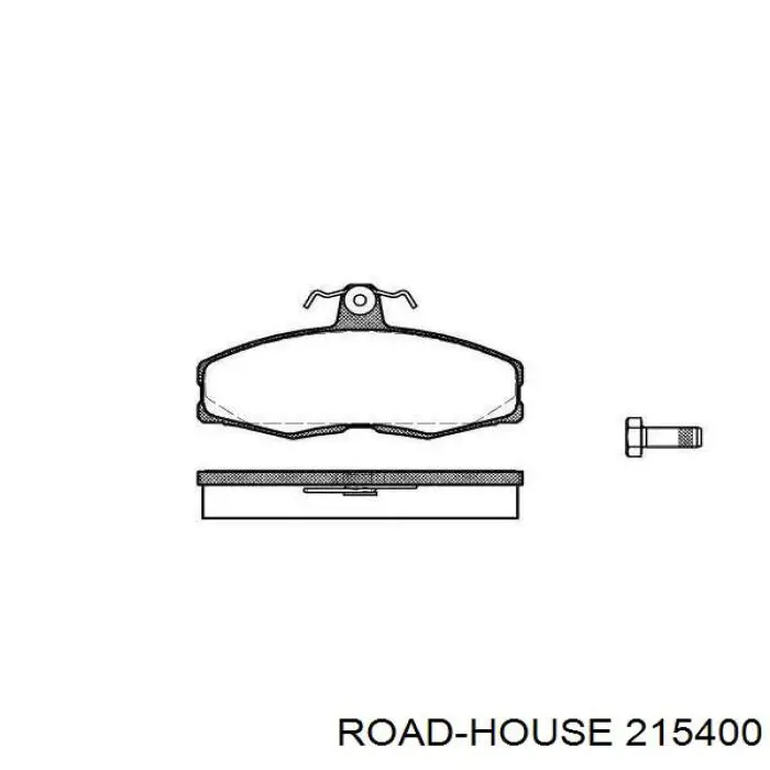 Sapatas do freio dianteiras de disco Road House 215400 preço, a partir de 23,21 USD