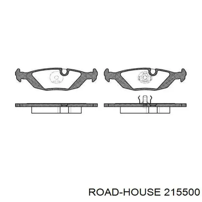 Sapatas do freio traseiras de disco Road House 215500 preço, a partir de 23,13 USD