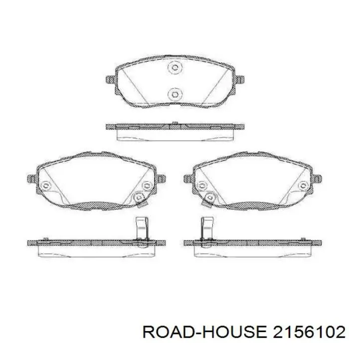 Sapatas do freio dianteiras de disco Road House 2156102 preço, a partir de 46,53 USD