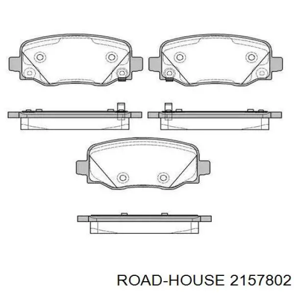 2157802 Road House Sapatas do freio traseiras de disco