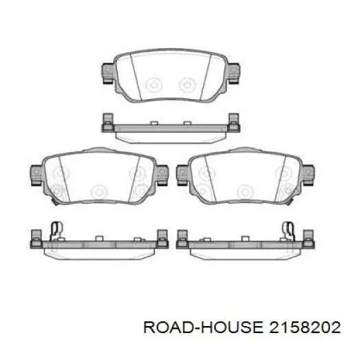 Sapatas do freio traseiras de disco Road House 2158202 preço, a partir de 24,65 USD