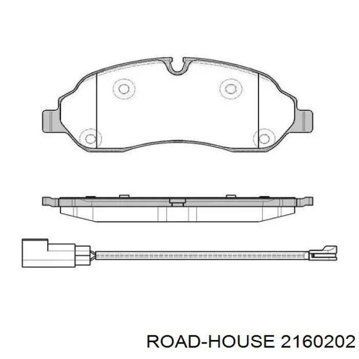 2160202 Road House Sapatas do freio dianteiras de disco