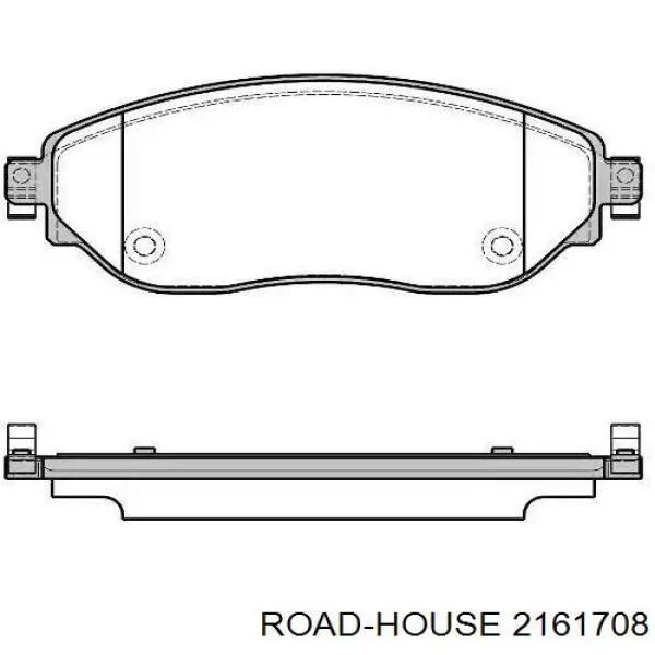 2161708 Road House Sapatas do freio dianteiras de disco