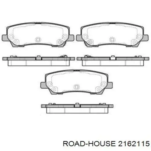 2162115 Road House Sapatas do freio traseiras de disco