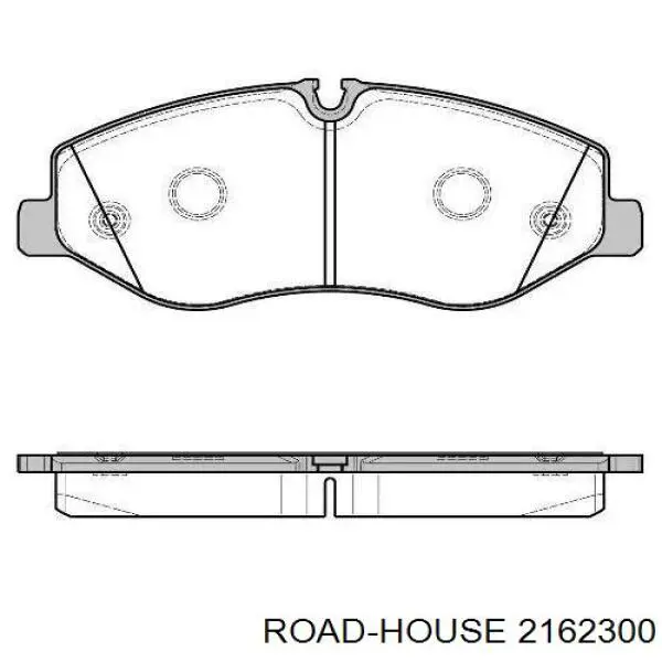 2162300 Road House Sapatas do freio dianteiras de disco