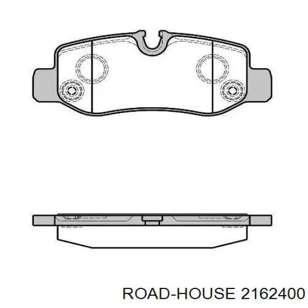 2162400 Road House Sapatas do freio traseiras de disco