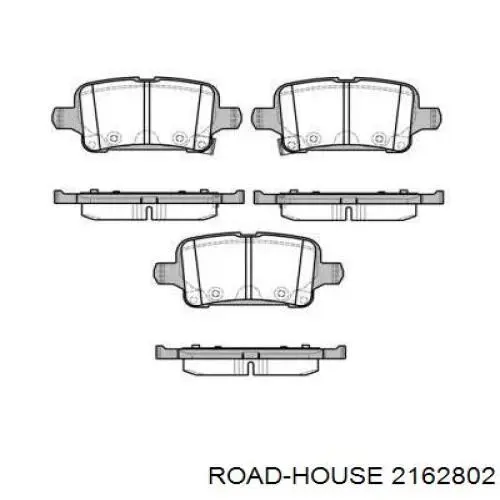 2162802 Road House Sapatas do freio traseiras de disco