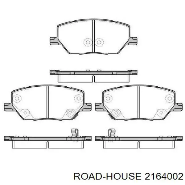 2164002 Road House Sapatas do freio dianteiras de disco