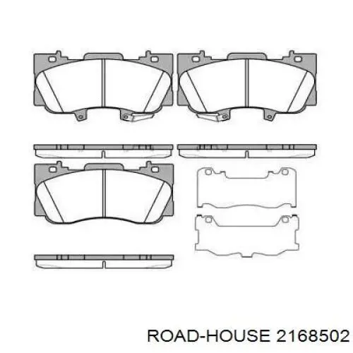 2168502 Road House Sapatas do freio dianteiras de disco