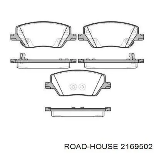 2169502 Road House Sapatas do freio dianteiras de disco