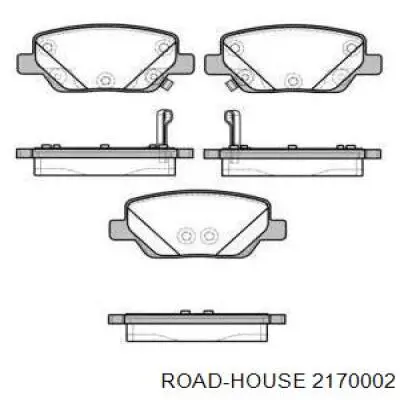 2170002 Road House Sapatas do freio traseiras de disco