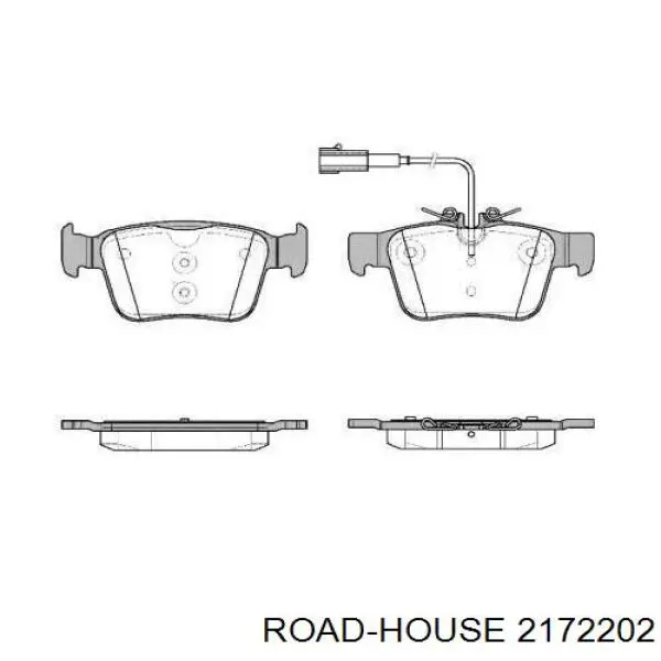 2172202 Road House Sapatas do freio traseiras de disco