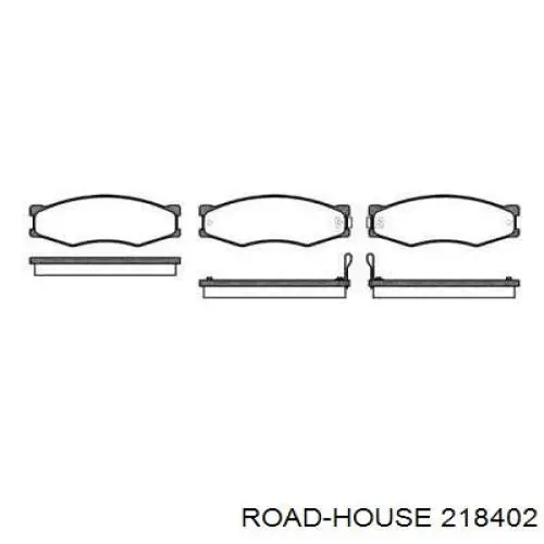 Sapatas do freio dianteiras de disco Road House 218402 preço, a partir de 24,73 USD