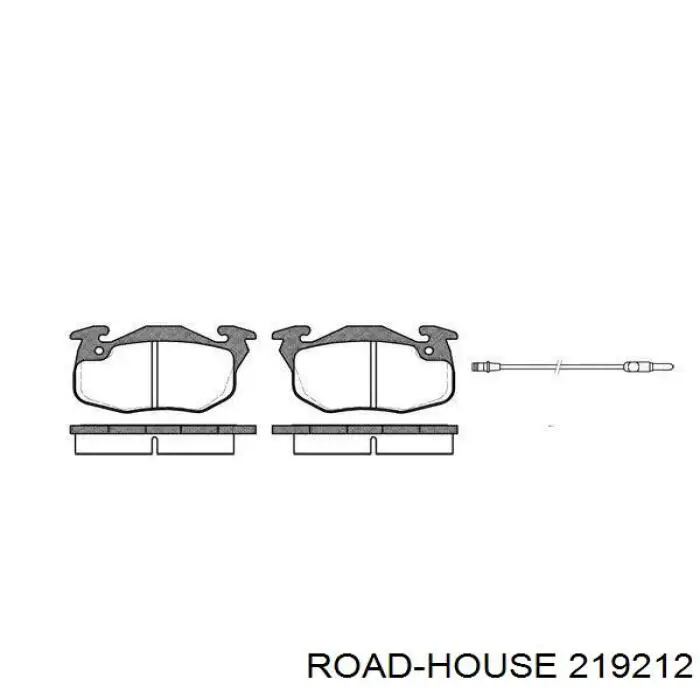 Sapatas do freio dianteiras de disco Road House 219212 preço, a partir de 23,64 USD