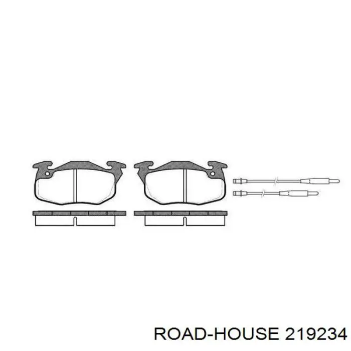 Sapatas do freio dianteiras de disco Road House 219234 preço, a partir de 51,85 USD
