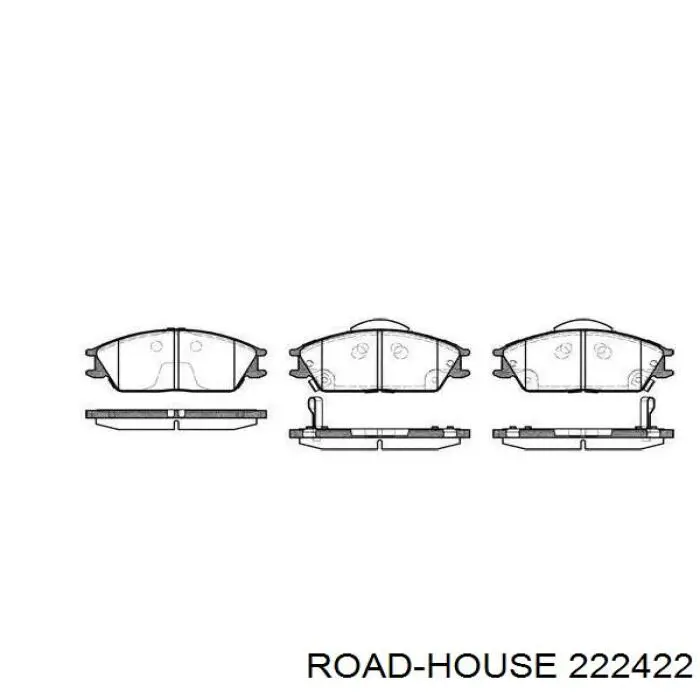 Sapatas do freio dianteiras de disco Road House 222422 preço, a partir de 23,69 USD