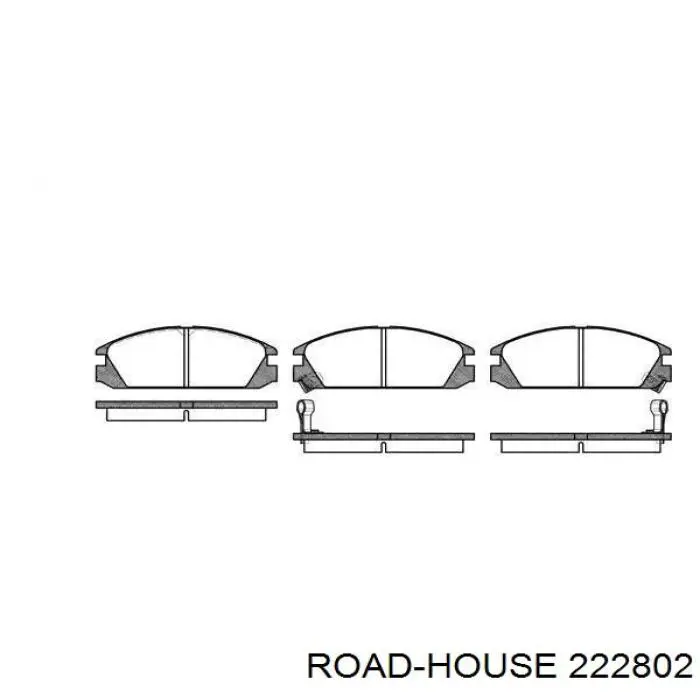 Sapatas do freio dianteiras de disco Road House 222802 preço, a partir de 30,13 USD