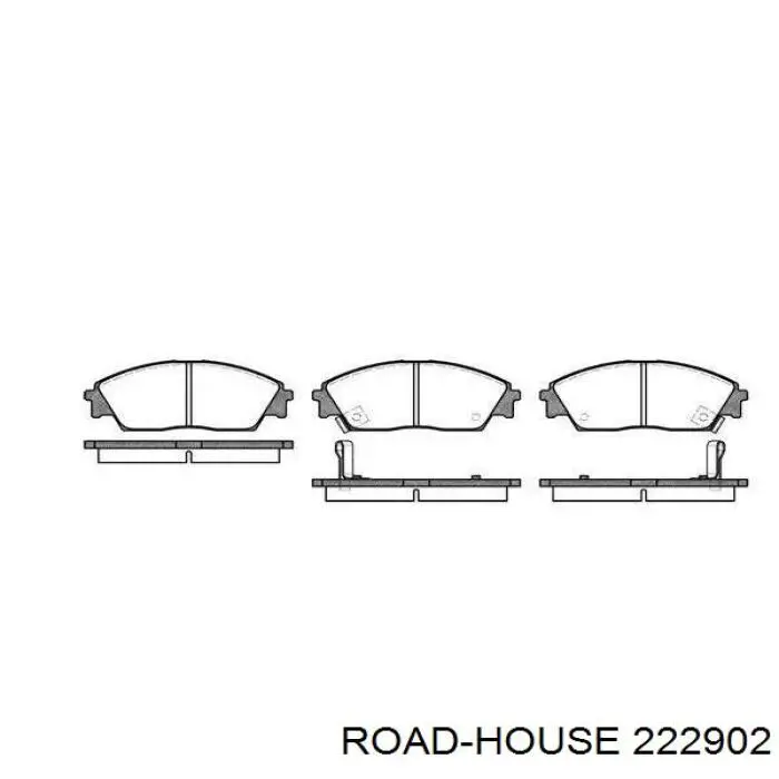 Sapatas do freio dianteiras de disco Road House 222902 preço, a partir de 32,24 USD