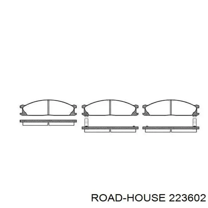 Sapatas do freio dianteiras de disco Road House 223602 preço, a partir de 31,44 USD